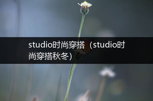 studio时尚穿搭（studio时尚穿搭秋冬）