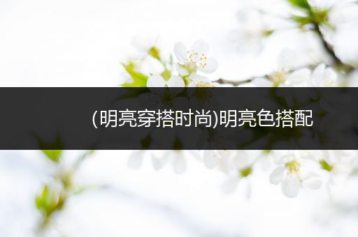 （明亮穿搭时尚)明亮色搭配