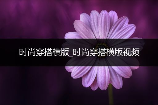 时尚穿搭横版_时尚穿搭横版视频