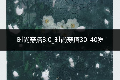 时尚穿搭3.0_时尚穿搭30-40岁