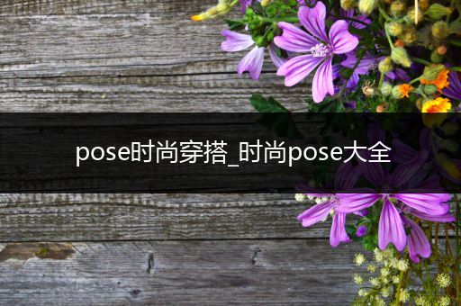 pose时尚穿搭_时尚pose大全