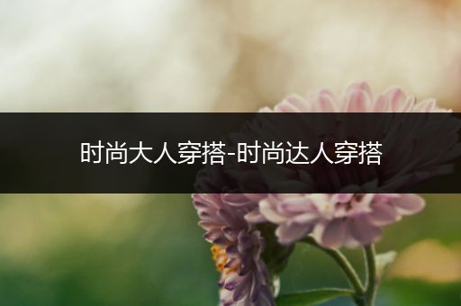 时尚大人穿搭-时尚达人穿搭