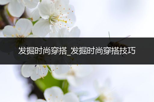 发掘时尚穿搭_发掘时尚穿搭技巧