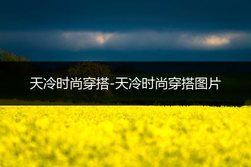 天冷时尚穿搭-天冷时尚穿搭图片