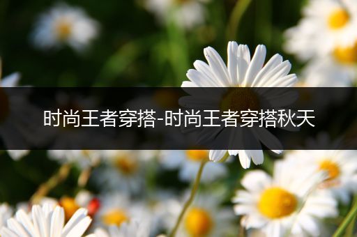 时尚王者穿搭-时尚王者穿搭秋天