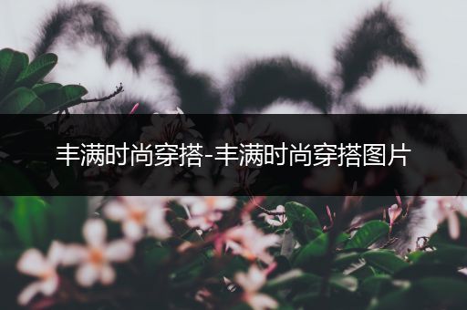 丰满时尚穿搭-丰满时尚穿搭图片