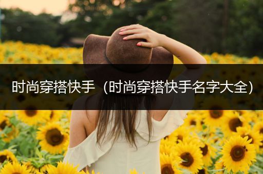 时尚穿搭快手（时尚穿搭快手名字大全）