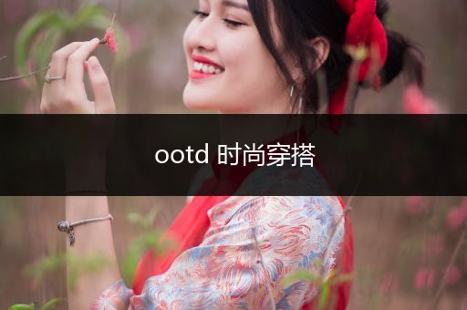 ootd 时尚穿搭