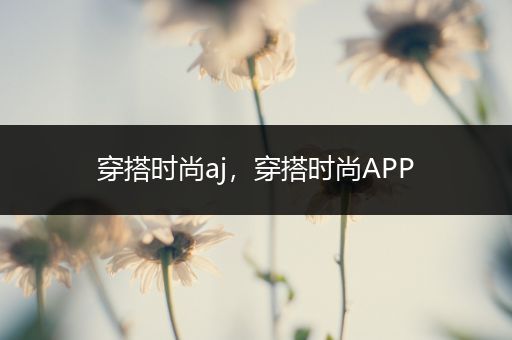 穿搭时尚aj，穿搭时尚APP