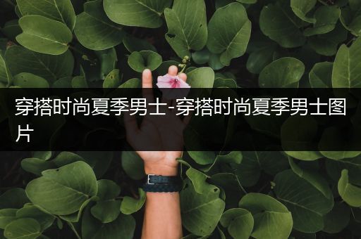 穿搭时尚夏季男士-穿搭时尚夏季男士图片