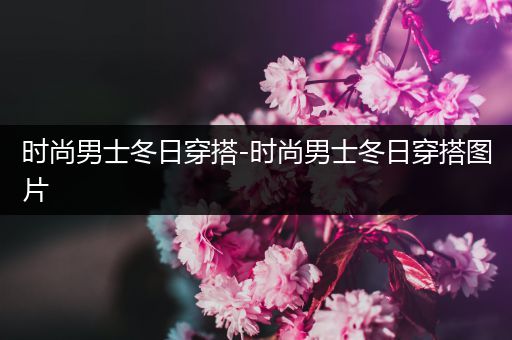 时尚男士冬日穿搭-时尚男士冬日穿搭图片