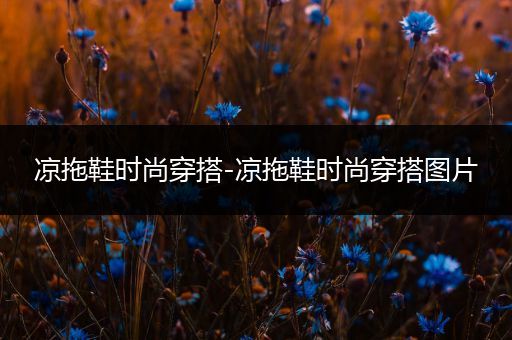 凉拖鞋时尚穿搭-凉拖鞋时尚穿搭图片