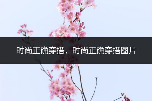 时尚正确穿搭，时尚正确穿搭图片