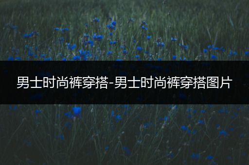 男士时尚裤穿搭-男士时尚裤穿搭图片