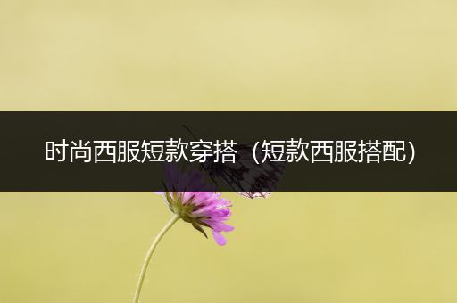 时尚西服短款穿搭（短款西服搭配）