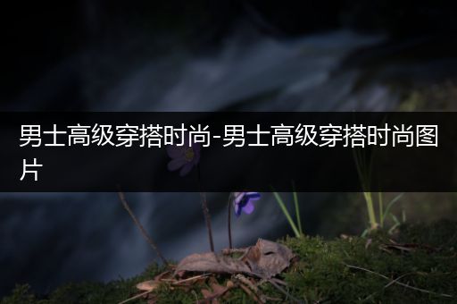 男士高级穿搭时尚-男士高级穿搭时尚图片