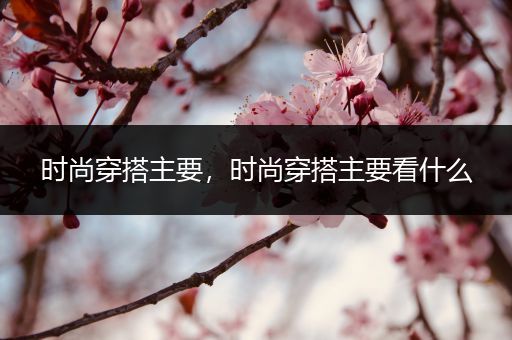 时尚穿搭主要，时尚穿搭主要看什么