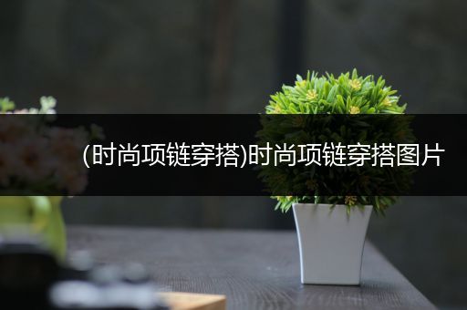 （时尚项链穿搭)时尚项链穿搭图片