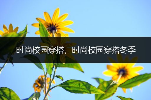 时尚校园穿搭，时尚校园穿搭冬季