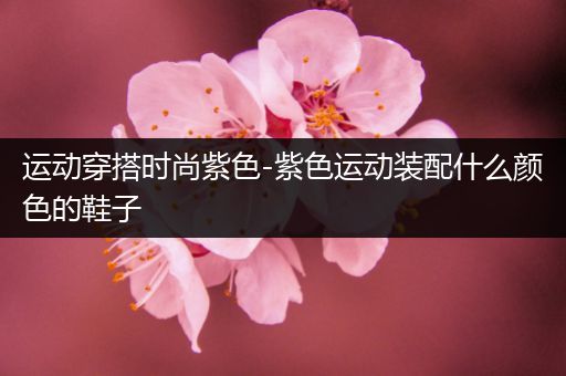 运动穿搭时尚紫色-紫色运动装配什么颜色的鞋子