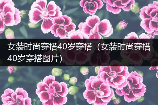 女装时尚穿搭40岁穿搭（女装时尚穿搭40岁穿搭图片）