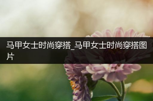 马甲女士时尚穿搭_马甲女士时尚穿搭图片