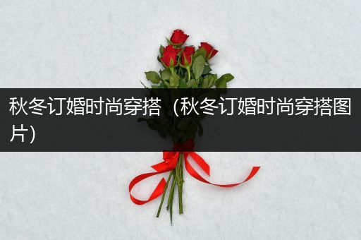 秋冬订婚时尚穿搭（秋冬订婚时尚穿搭图片）