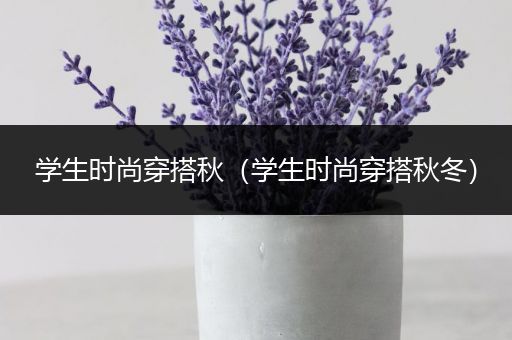 学生时尚穿搭秋（学生时尚穿搭秋冬）