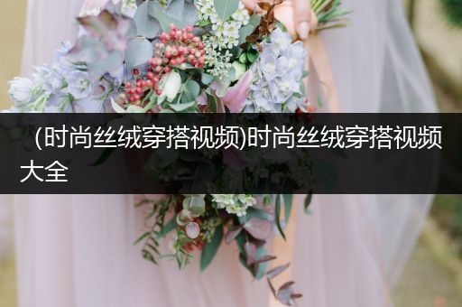 （时尚丝绒穿搭视频)时尚丝绒穿搭视频大全