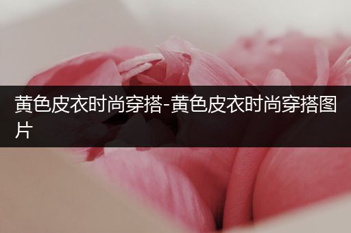 黄色皮衣时尚穿搭-黄色皮衣时尚穿搭图片