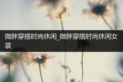 微胖穿搭时尚休闲_微胖穿搭时尚休闲女装