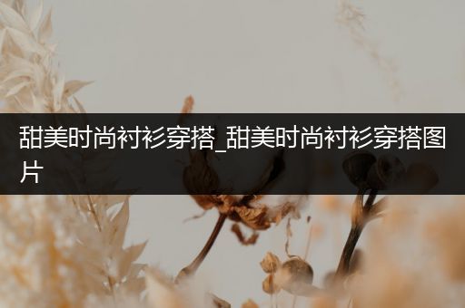 甜美时尚衬衫穿搭_甜美时尚衬衫穿搭图片