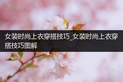 女装时尚上衣穿搭技巧_女装时尚上衣穿搭技巧图解