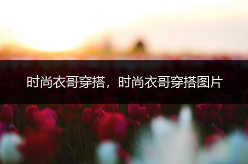 时尚衣哥穿搭，时尚衣哥穿搭图片