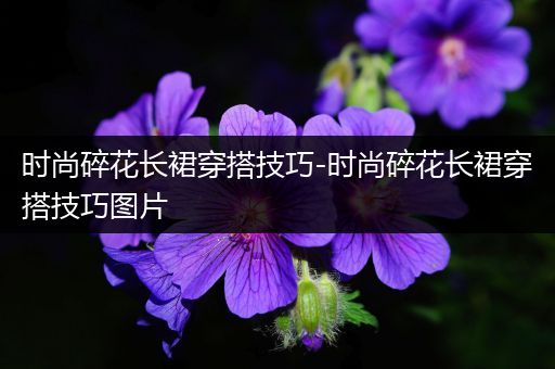 时尚碎花长裙穿搭技巧-时尚碎花长裙穿搭技巧图片