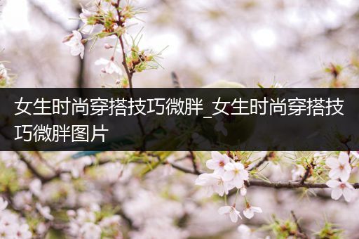 女生时尚穿搭技巧微胖_女生时尚穿搭技巧微胖图片