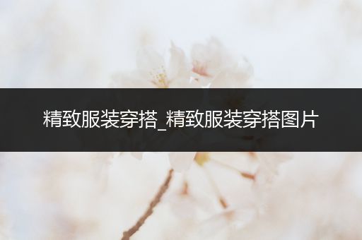 精致服装穿搭_精致服装穿搭图片