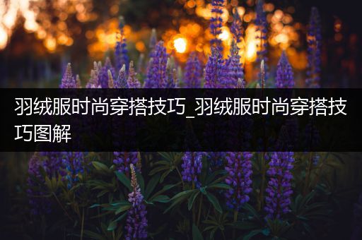 羽绒服时尚穿搭技巧_羽绒服时尚穿搭技巧图解