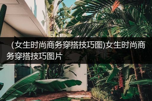 （女生时尚商务穿搭技巧图)女生时尚商务穿搭技巧图片