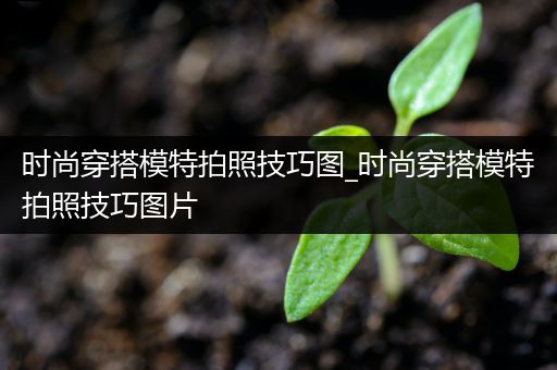 时尚穿搭模特拍照技巧图_时尚穿搭模特拍照技巧图片